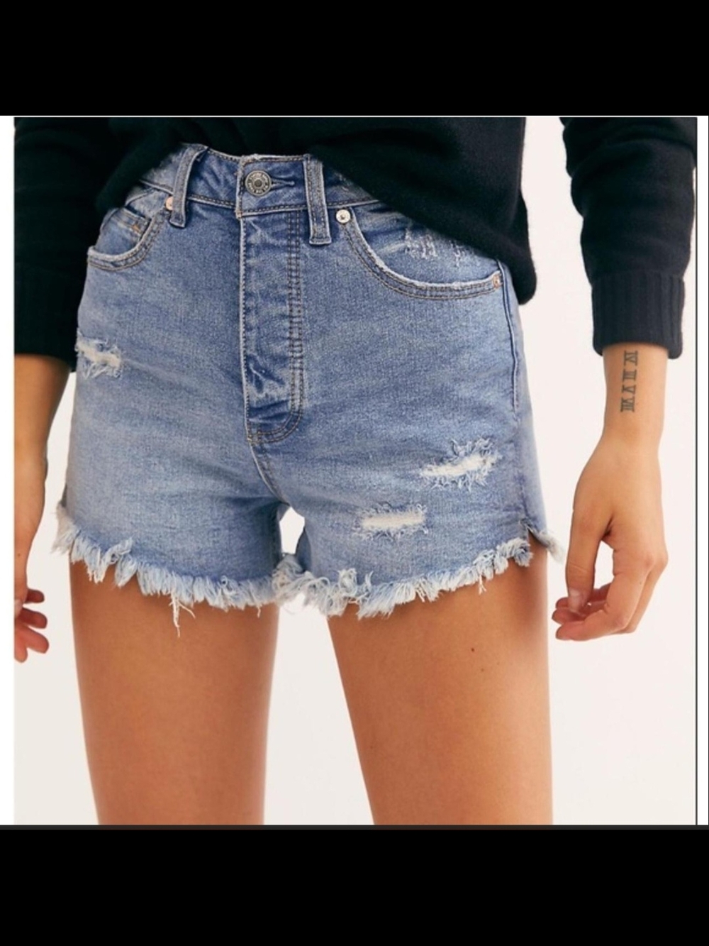 Free People CRVY High Rise Shorts